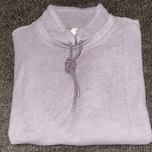 Alo Yoga Tranquil Pullover lavender mauve Sz S Oversized relaxed fit sweatshirt